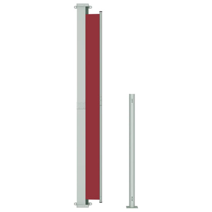 Tenda Laterale Retrattile per Patio 180x500 cm Rossa - homemem39