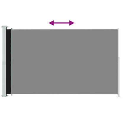 Tenda Laterale Retrattile per Patio 200x300 cm Nero - homemem39