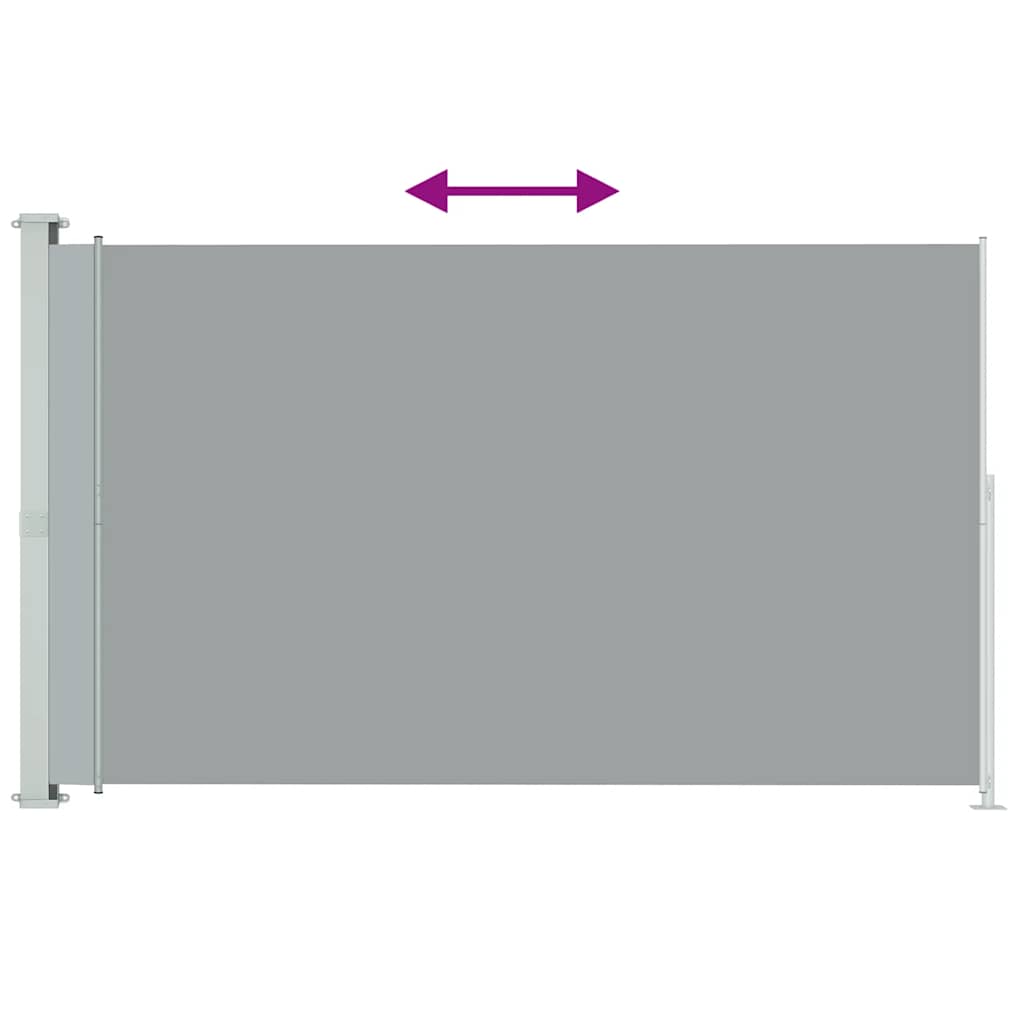 Tenda Laterale Retrattile per Patio 200x300 cm Grigia - homemem39