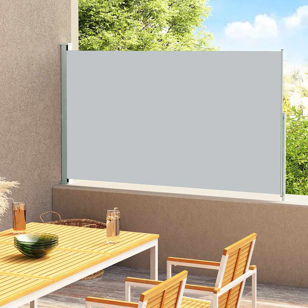 Tenda Laterale Retrattile per Patio 200x300 cm Grigia - homemem39