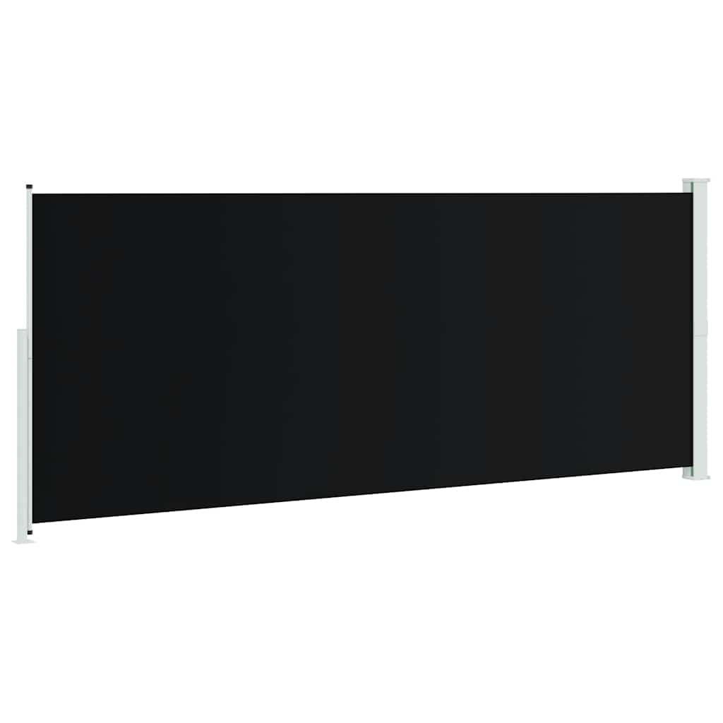 Tenda Laterale Retrattile per Patio 200x500 cm Nera | homemem39