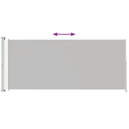 Tenda Laterale Retrattile per Patio 200x500 cm Crema - homemem39