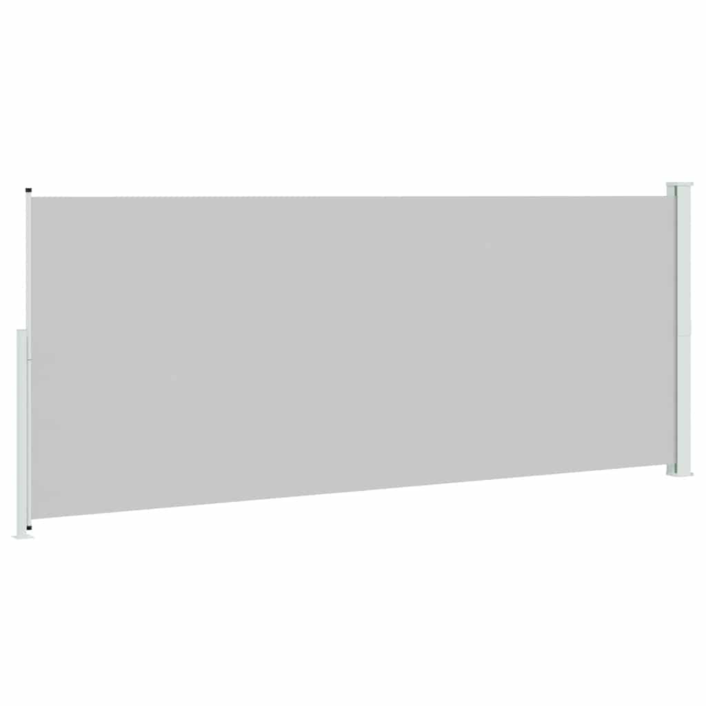 Tenda Laterale Retrattile per Patio 200x500 cm Grigia | homemem39