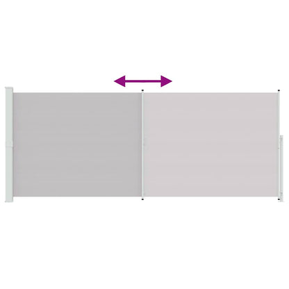 Tenda Laterale Retrattile per Patio 200x500 cm Grigia | homemem39