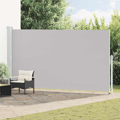 Tenda Laterale Retrattile per Patio 200x500 cm Grigia | homemem39