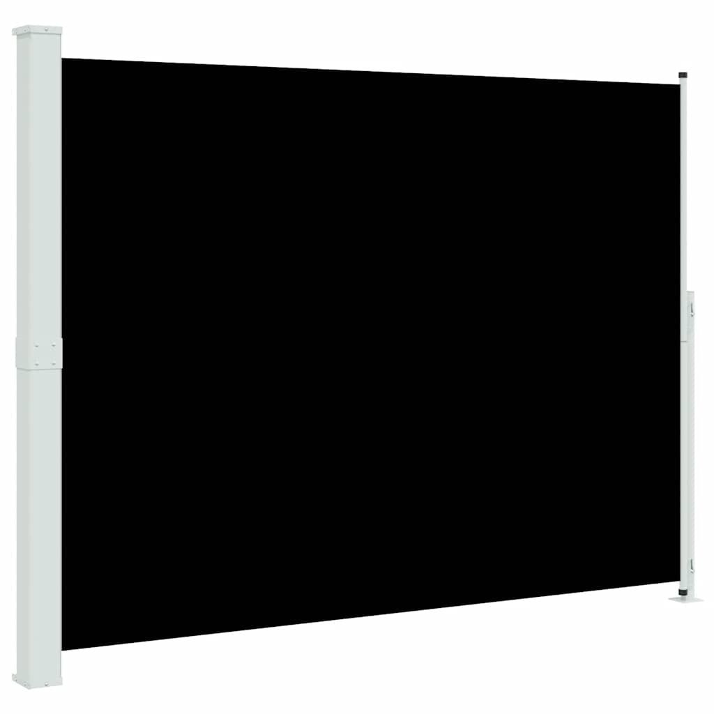 Tenda Laterale Retrattile per Patio 220x300 cm Nera | homemem39
