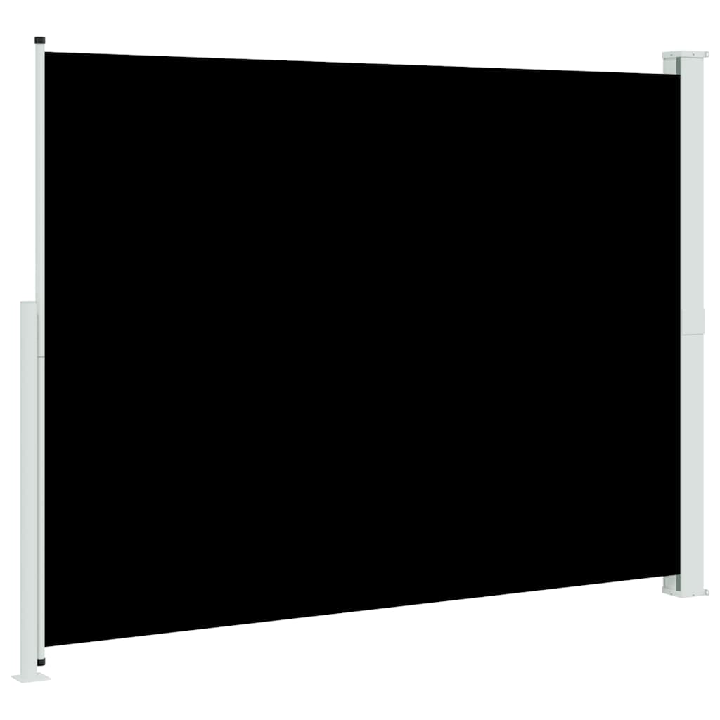 Tenda Laterale Retrattile per Patio 220x300 cm Nera | homemem39