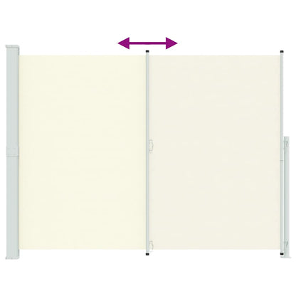 Tenda Laterale Retrattile per Patio 220x300 cm Crema | homemem39