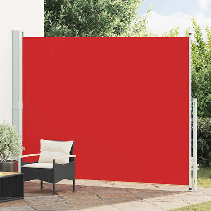 Tenda Laterale Retrattile per Patio 220x300 cm Rossa | homemem39