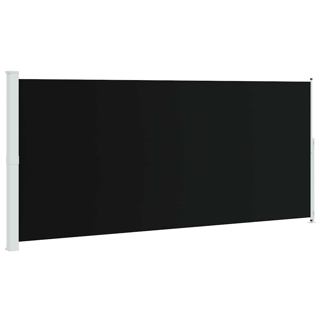 Tenda Laterale Retrattile per Patio 220x500 cm Nera