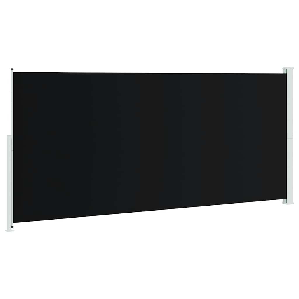 Tenda Laterale Retrattile per Patio 220x500 cm Nera | homemem39