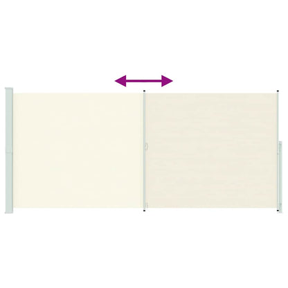 Tenda Laterale Retrattile per Patio 220x500 cm Crema | homemem39