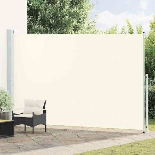 Tenda Laterale Retrattile per Patio 220x500 cm Crema | homemem39