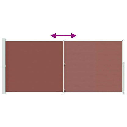 Tenda Laterale Retrattile per Patio 220x500 cm Marrone | homemem39