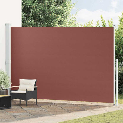 Tenda Laterale Retrattile per Patio 220x500 cm Marrone | homemem39