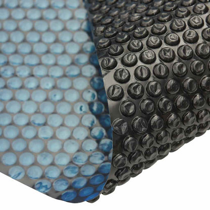 Pellicola Galleggiante Solare PE per Piscina 417 cm Nero e Blu | homemem39
