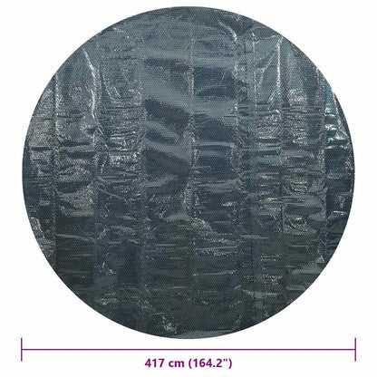 Pellicola Galleggiante Solare PE per Piscina 417 cm Nero e Blu | homemem39