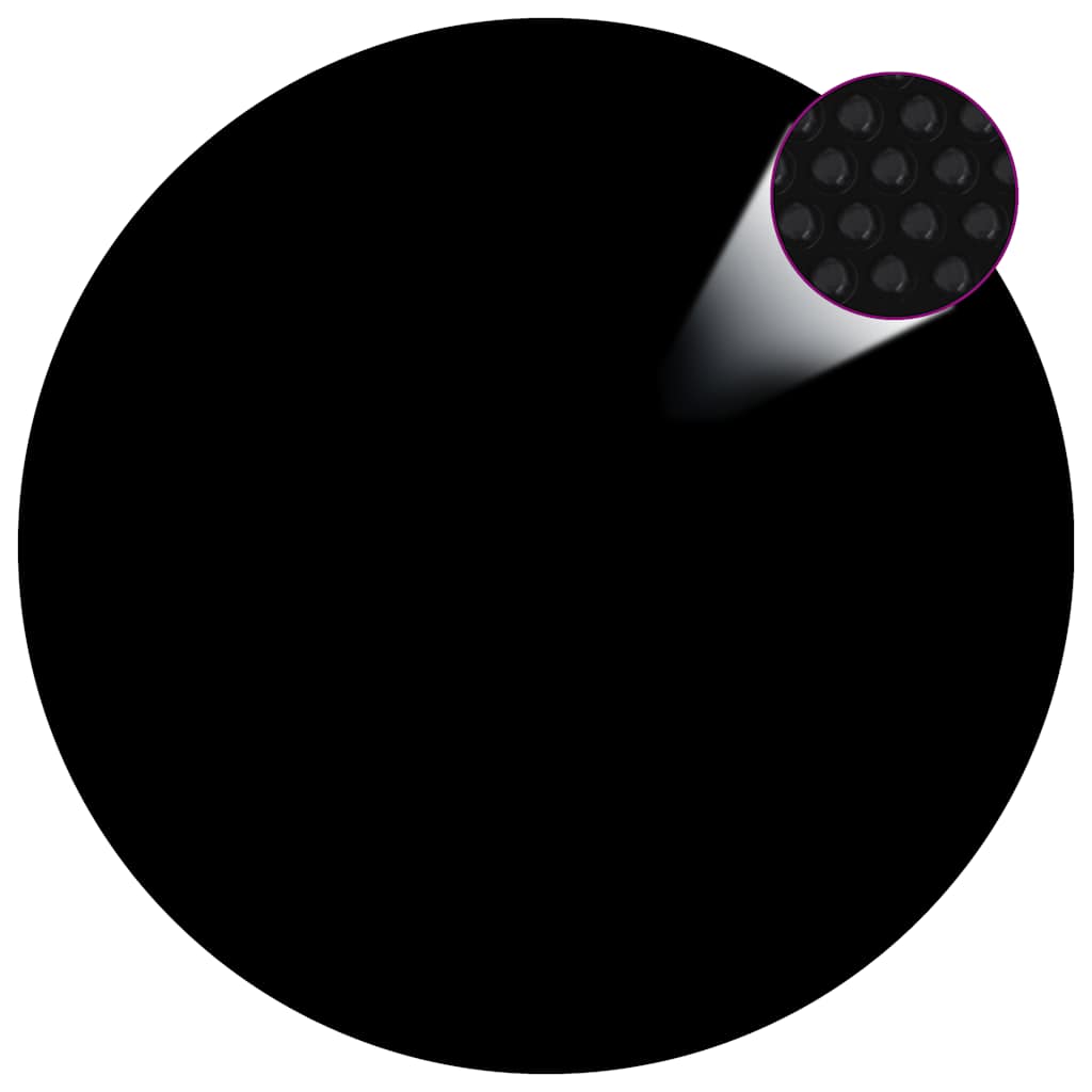 Pellicola Galleggiante Solare PE per Piscina 527 cm Nero e Blu - homemem39