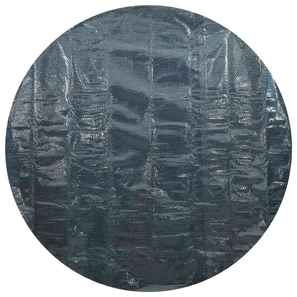 Pellicola Galleggiante Solare PE per Piscina 527 cm Nero e Blu | homemem39
