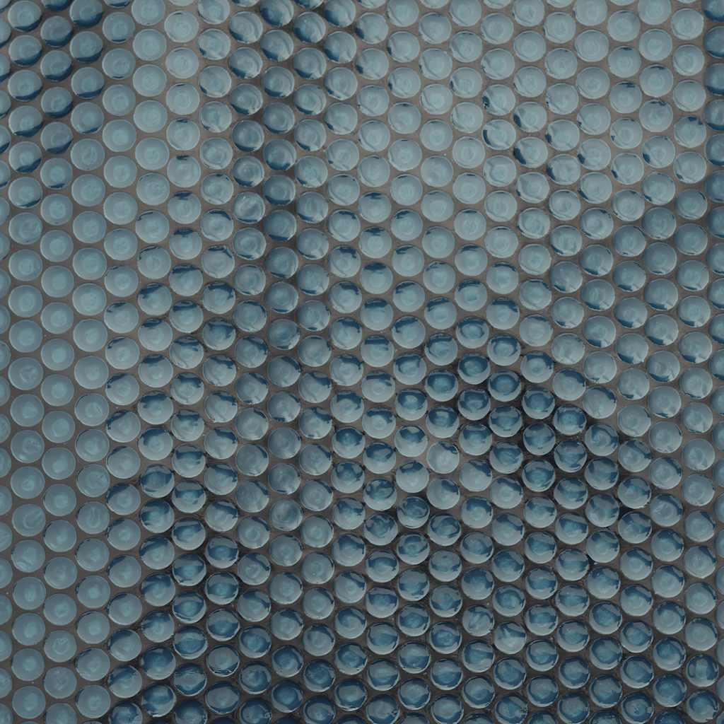 Pellicola Galleggiante Solare PE Piscina 488x244 cm Nero e Blu