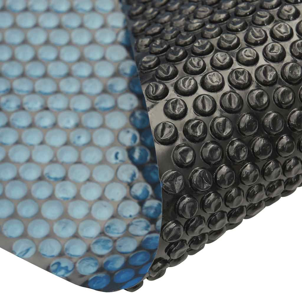 Pellicola Galleggiante Solare PE Piscina 500x300 cm Nero e Blu | homemem39
