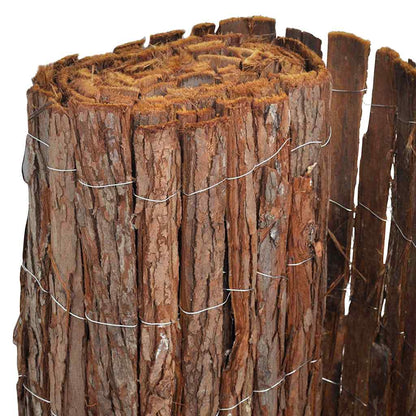 Recinzione in corteccia Marrone 100 x 600 cm Corteccia | homemem39
