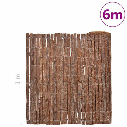 Recinzione in corteccia Marrone 100 x 600 cm Corteccia | homemem39