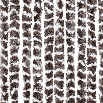 Zanzariera Marrone e Bianco 56x185 cm Ciniglia - homemem39