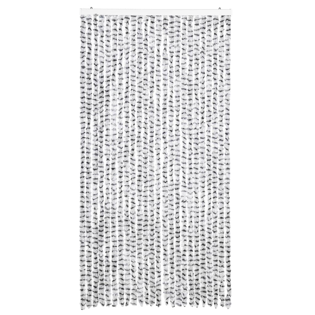 Zanzariera Grigio Chiaro e Grigio Scuro 100x220 cm Ciniglia
