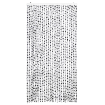 Zanzariera Grigio Chiaro e Grigio Scuro 100x220 cm Ciniglia