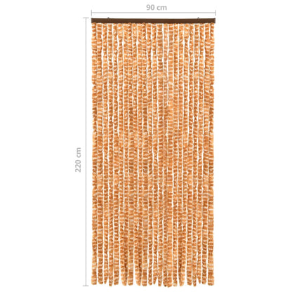 Zanzariera Ocra e Bianco 90x220 cm Ciniglia - homemem39