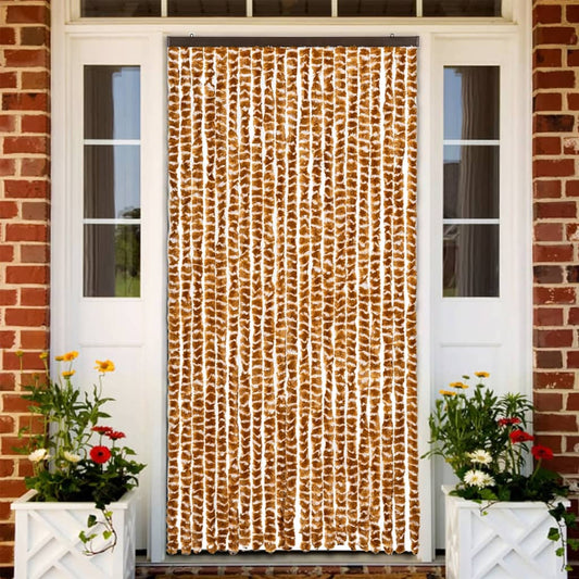 Zanzariera Ocra e Bianco 90x220 cm Ciniglia - homemem39