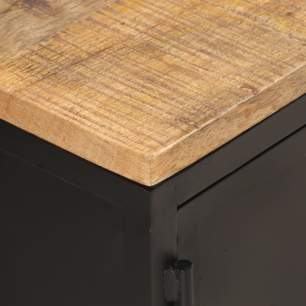 Tavolino da Salotto 90x50x37 cm Legno Massello di Mango Grezzo | homemem39
