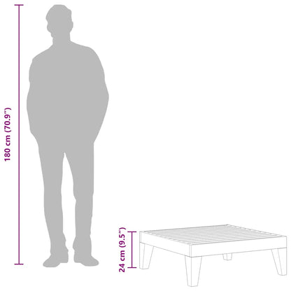 Tavolo da Giardino 68,5x68,5x24 cm in Legno Massello di Acacia