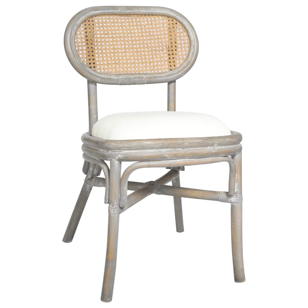 Sedie per Sala da Pranzo 2 pz Grigie in Tela | homemem39