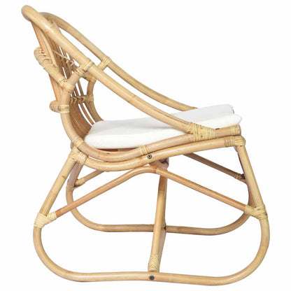 Sedia in Rattan e Lino - homemem39