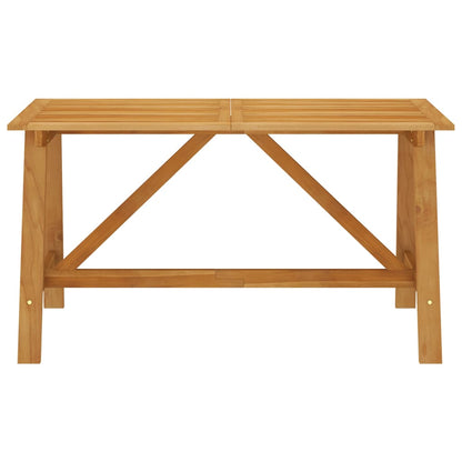 Garden Table 140x70x73.5 cm in Solid Acacia