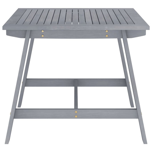 Tavolo da Pranzo da Giardino Grigio 88x88x74 cm Massello Acacia - homemem39