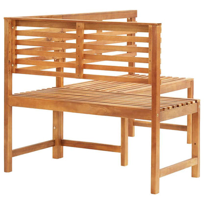 Panca da Giardino ad Angolo 140 cm Legno Massello Acacia - homemem39