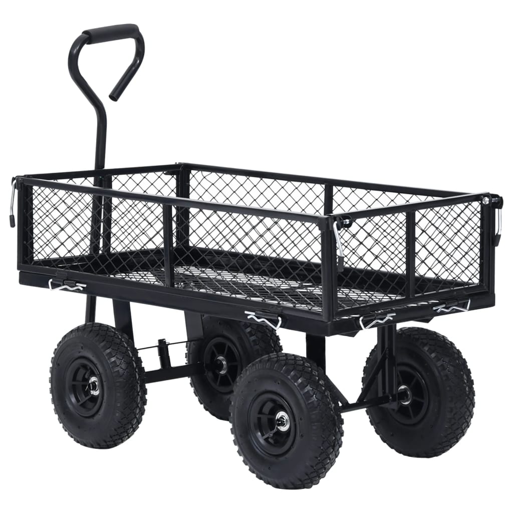 Carrello a Mano da Giardino Nero 250 kg - homemem39
