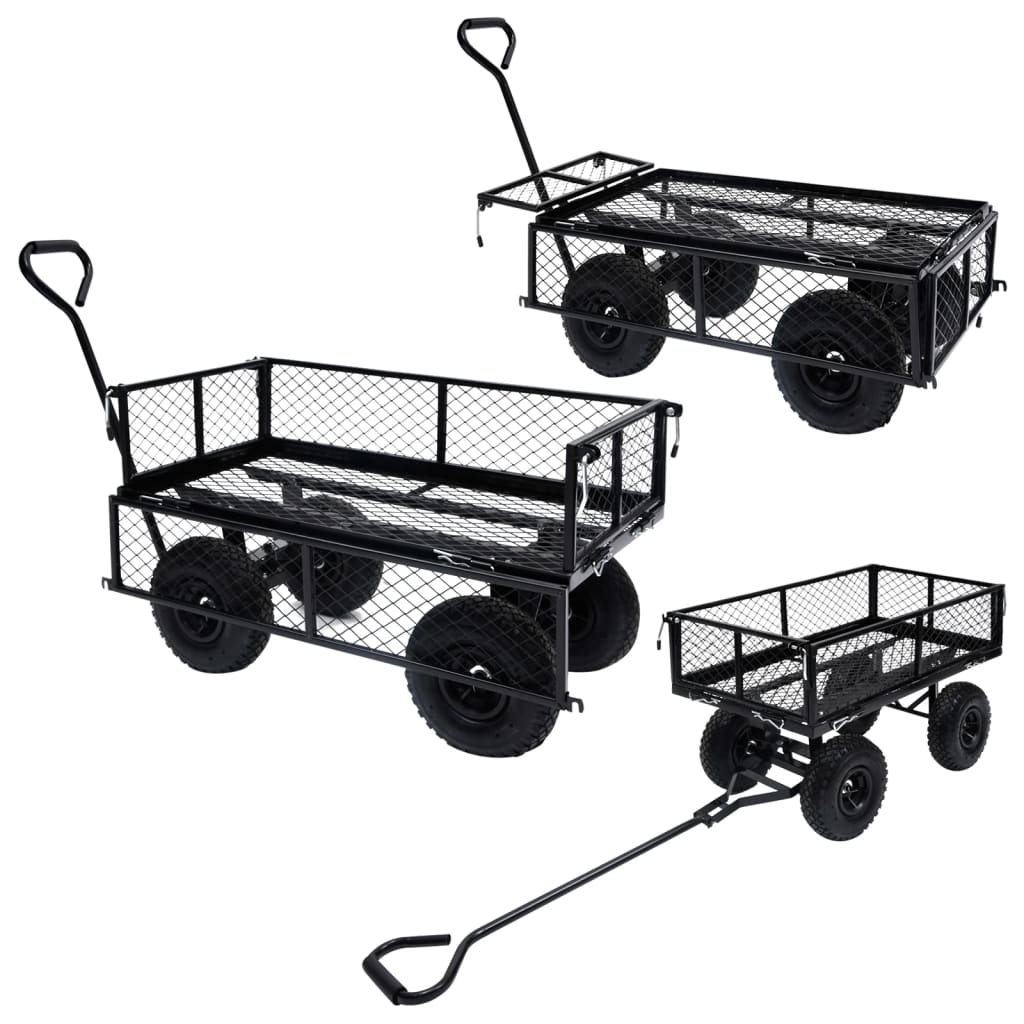 Carrello a Mano da Giardino Nero 250 kg - homemem39