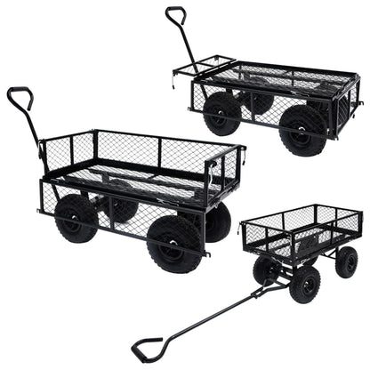 Carrello a Mano da Giardino Nero 250 kg - homemem39