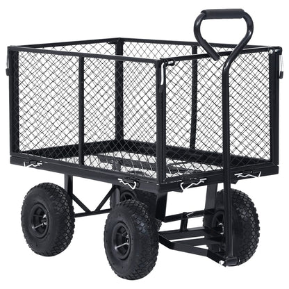 Carrello a Mano da Giardino Nero 350 kg - homemem39