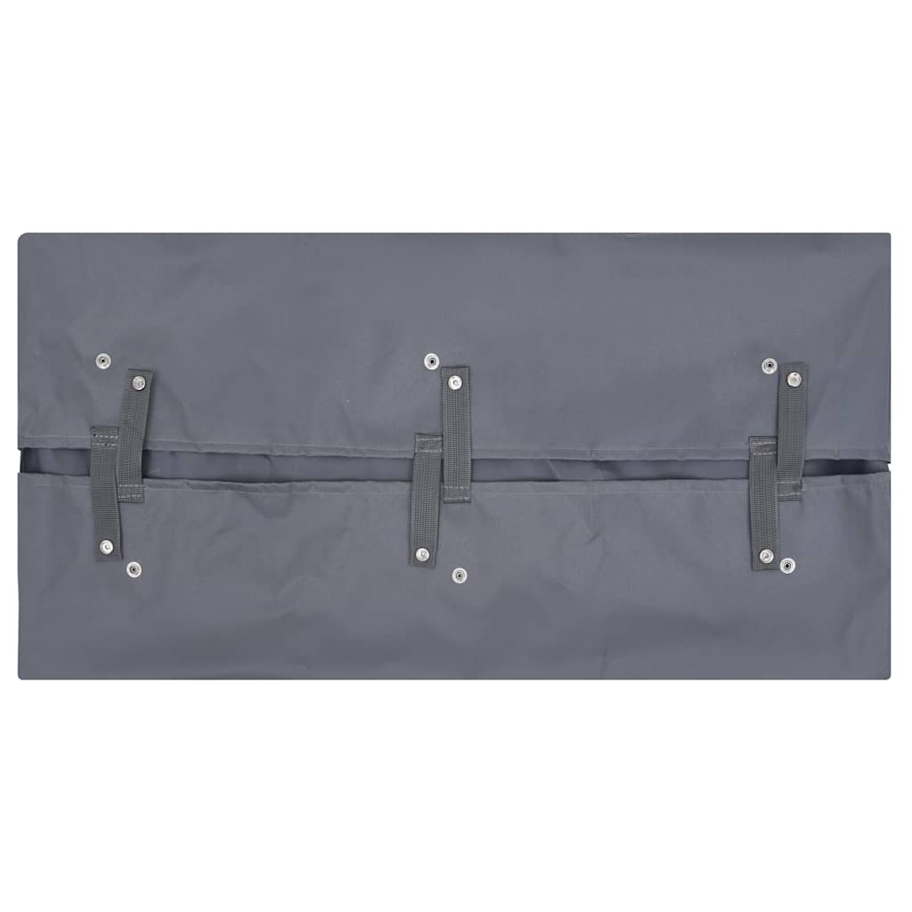 Telo per Carrello da Giardino Grigio Scuro 81x41x40 cm Tessuto