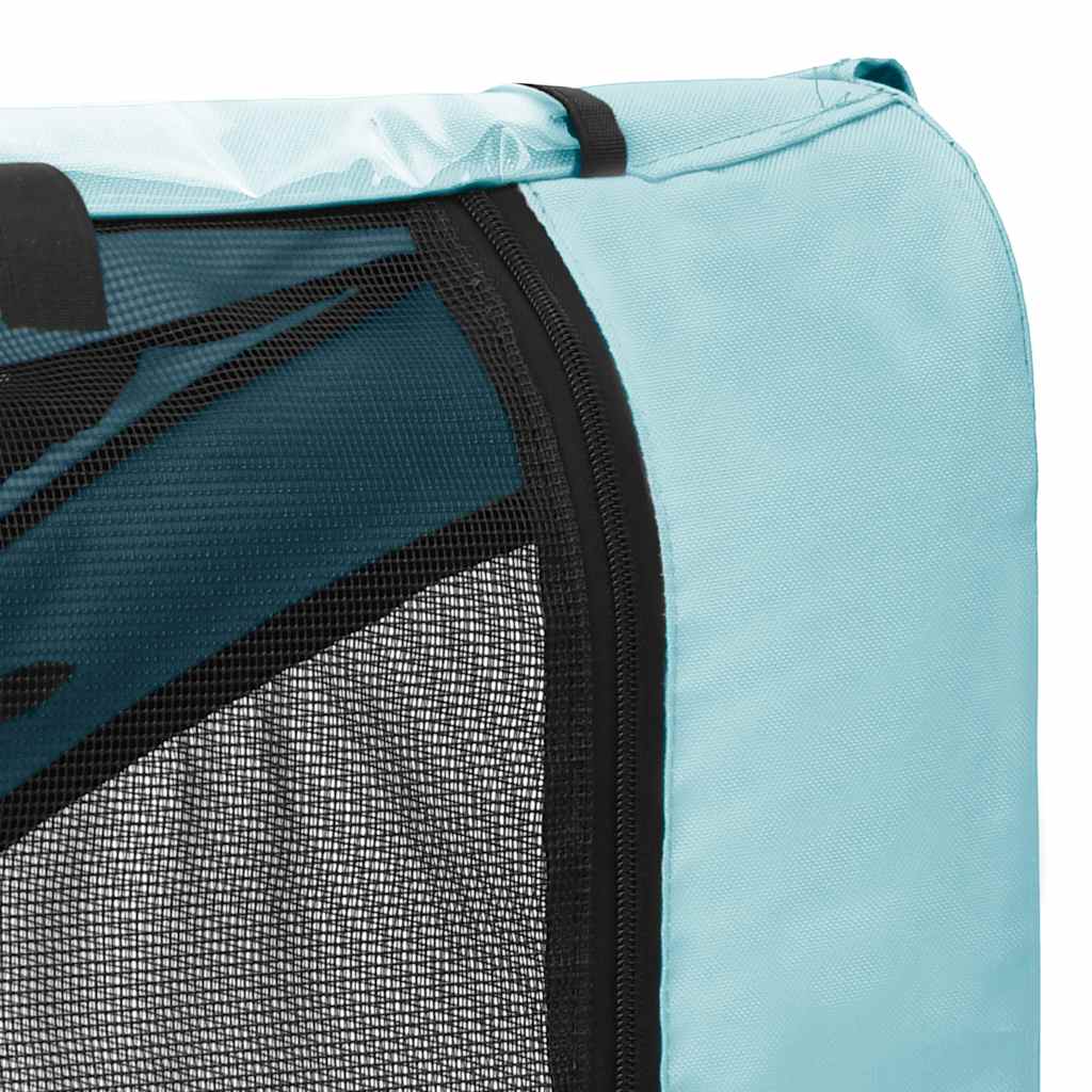 Rimorchio da Bici per Animali Domestici Blu e Nero - homemem39