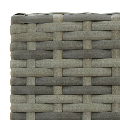 Sgabelli da Bar 2 pz Grigi in Polyrattan - homemem39