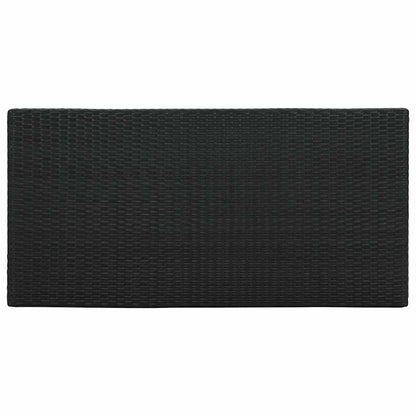 Tavolo da Bar con Ripiani 120x60x110 cm in Polyrattan