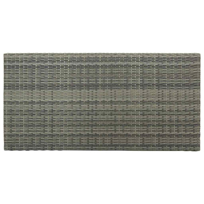 Tavolo da Bar con Ripiani 120x60x110 cm in Polyrattan