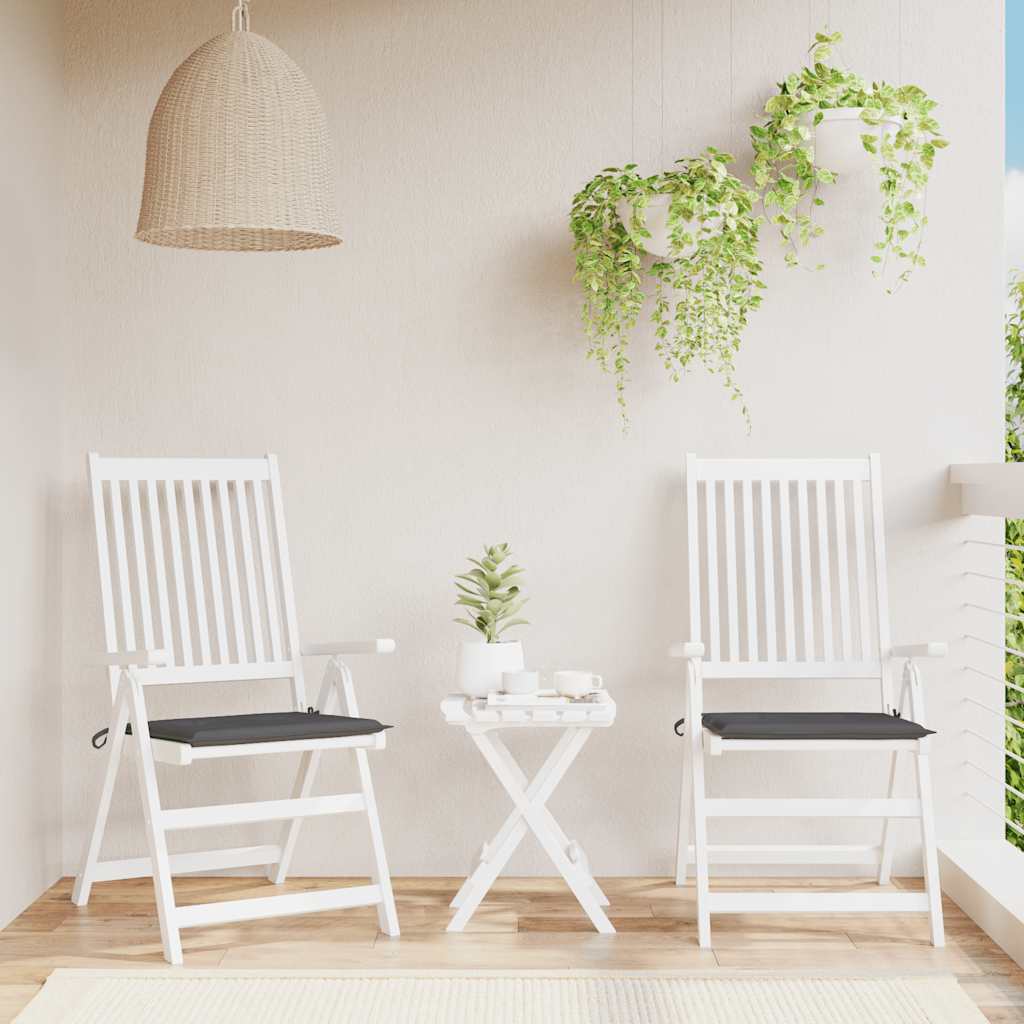 Cuscini per Sedia 2 pz Antracite 40x40x4 cm in Tessuto Oxford - homemem39
