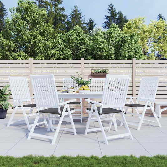 Cuscini per Sedia 6 pz Antracite 40x40x3 cm in Tessuto Oxford | homemem39